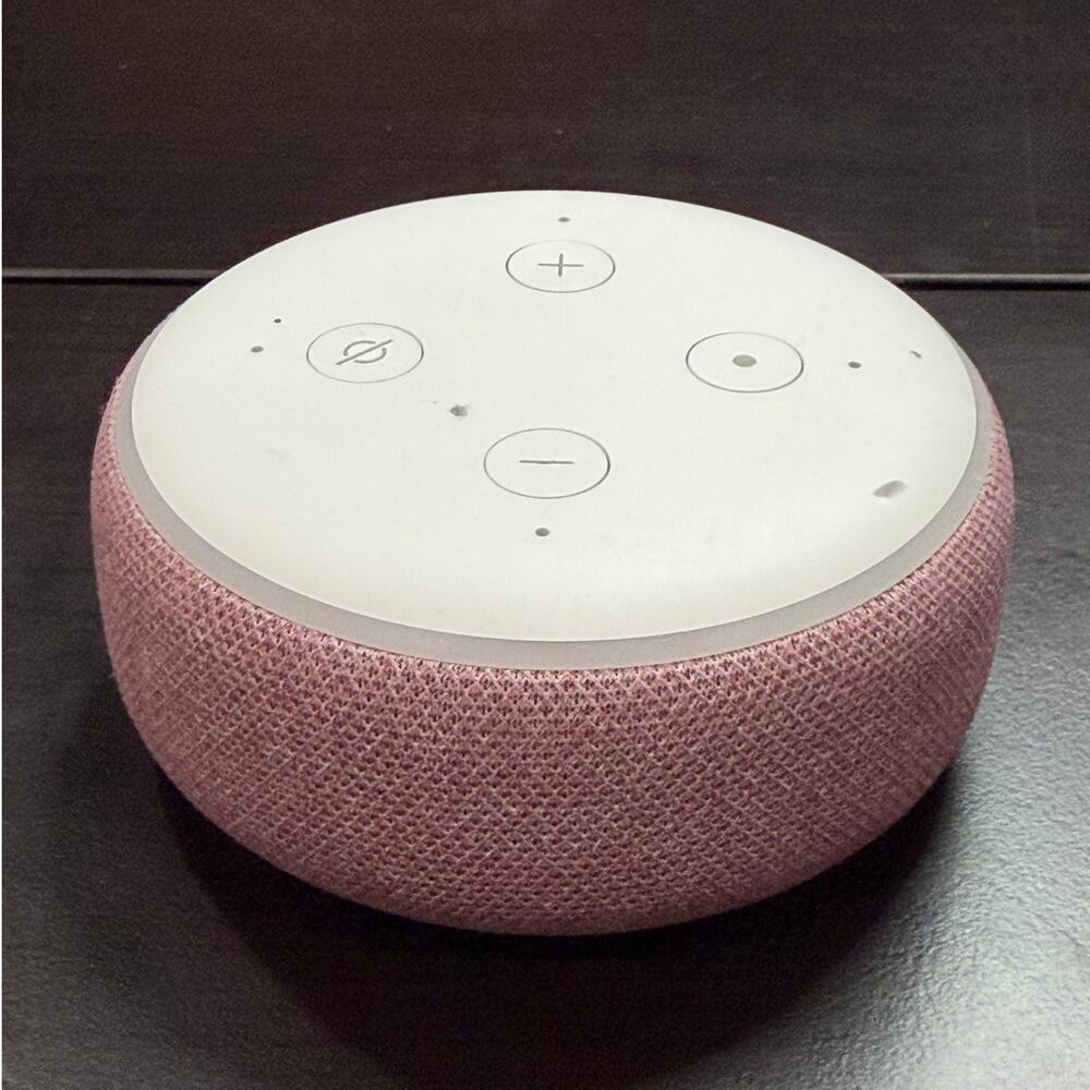 Amazon Echo Dot 3rd Gen Smart Speaker C78MP8 Tested Deregistered Pink No Power